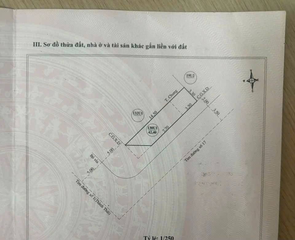 BÁN NHÀ CĂN GÓC MẶT TIỀN ĐƯỜNG THÀNH THÁI ÔM CUA - QUY NHƠN